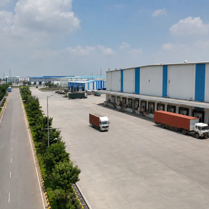 Godrej Plots Malur warehousing and manufacturing sheds in the KIADB Malur Industrial Area, 4.89 km by road from the town centre