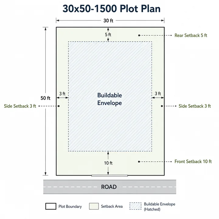 Godrej Plots Malur 30 x 50 ft plot 1,500 sq ft plot plan Godrej Plots Malur 30 x 50 ft plot 1,500 sq ft plot plan